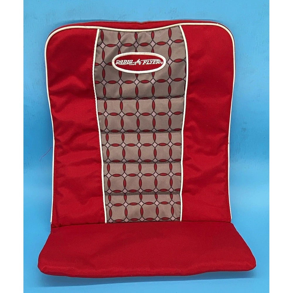 Radio Flyer Wagon Replacement Seat Cushion Pad Red Grey Deco Geometric Single